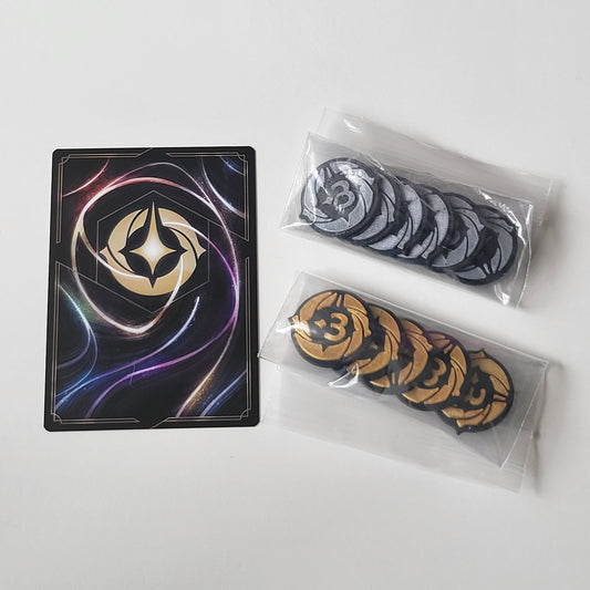 Damage Counter Sets -1 and -3, Lorcana TCG compatible, Damage counter, willpower counter