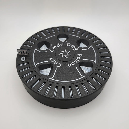 Life Counter, MTG commander compatible, rotating counter, personalized colors, Trading Card Game, TCG, life counter 40-0