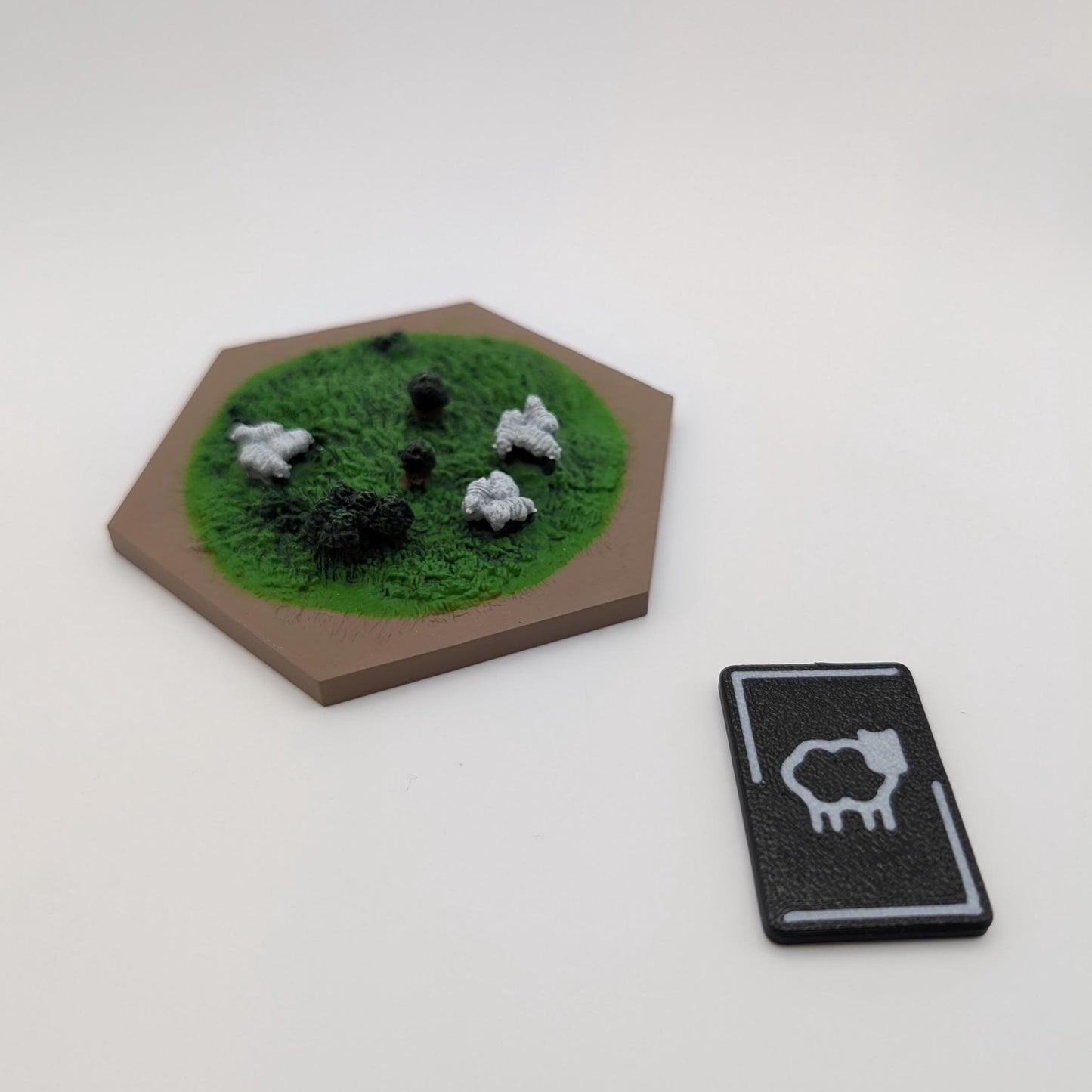 Catan Resource Tile, Brick, Lumber, Ore, Wheat, Wool, Catan token, game token, resource replacement, board game tiles