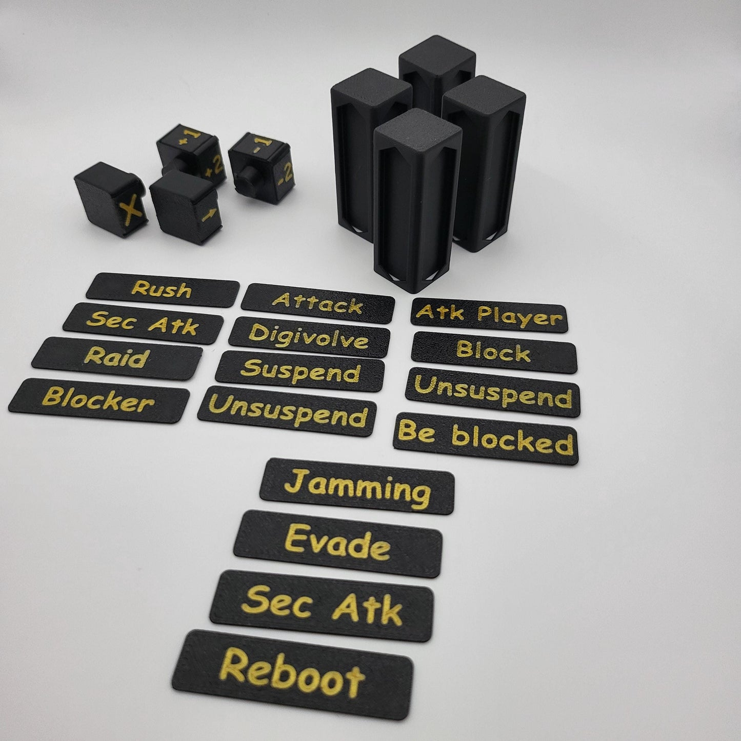 Keyword tokens/counters +/-, Digimon TCG game counter, personalized colours, Trading Card Game, TCG