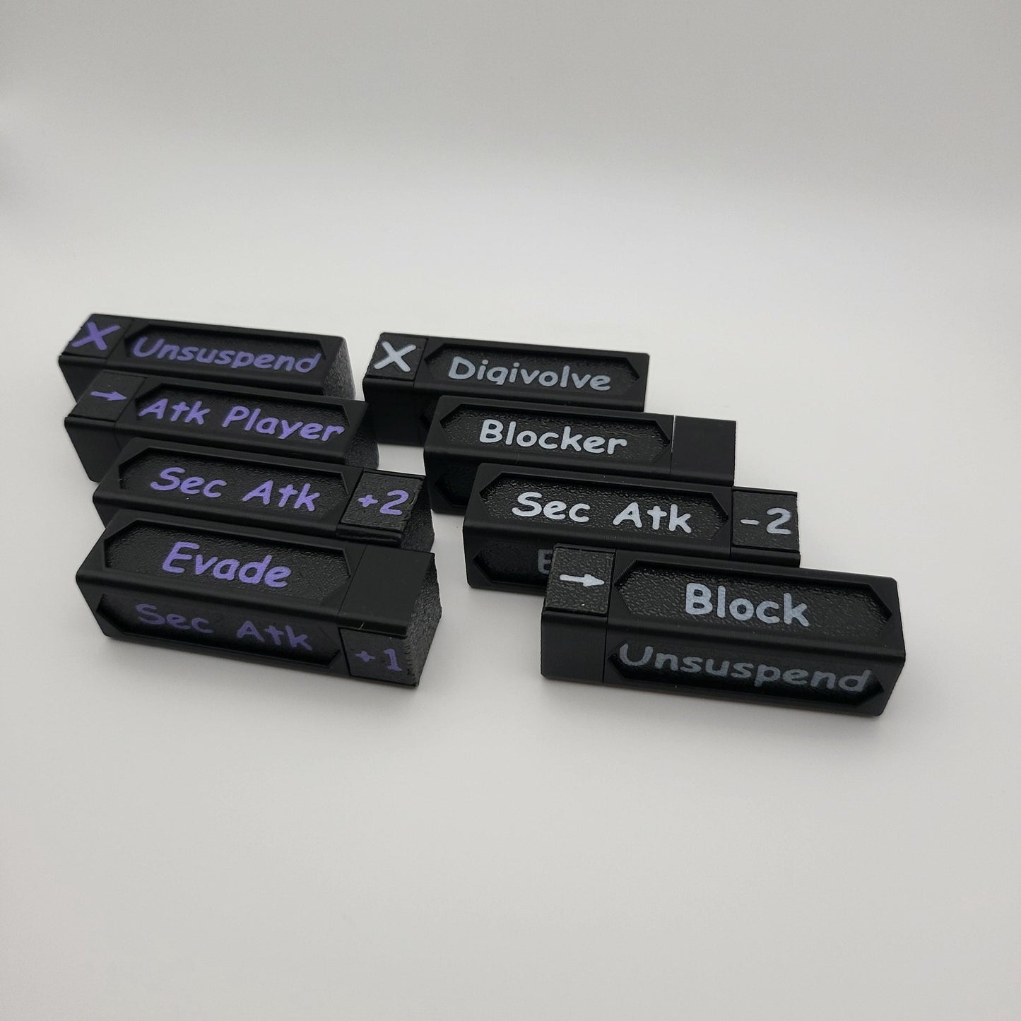 Keyword tokens/counters +/-, Digimon TCG game counter, personalized colours, Trading Card Game, TCG