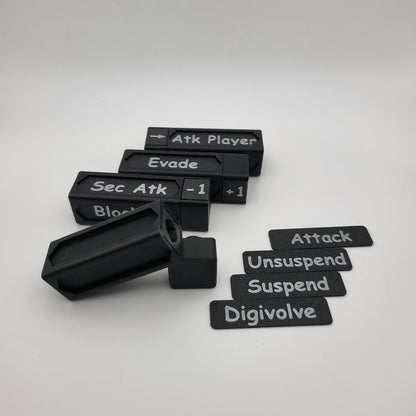 Keyword tokens/counters +/-, Digimon TCG game counter, personalized colours, Trading Card Game, TCG
