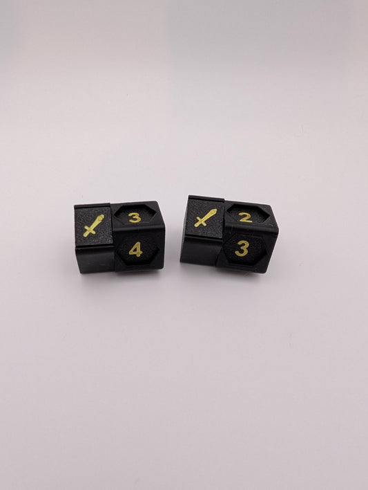 Damage token, attack, defense, counter, Lorcana TCG, Gundam TCG, game counter, personalized colours, Trading Card Game, TCG