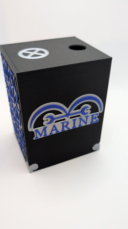 Marines TCG Deckbox, One piece inspired, TCG compatible